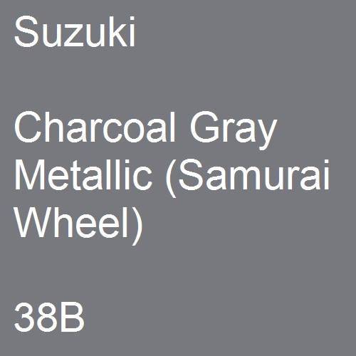 Suzuki, Charcoal Gray Metallic (Samurai Wheel), 38B.